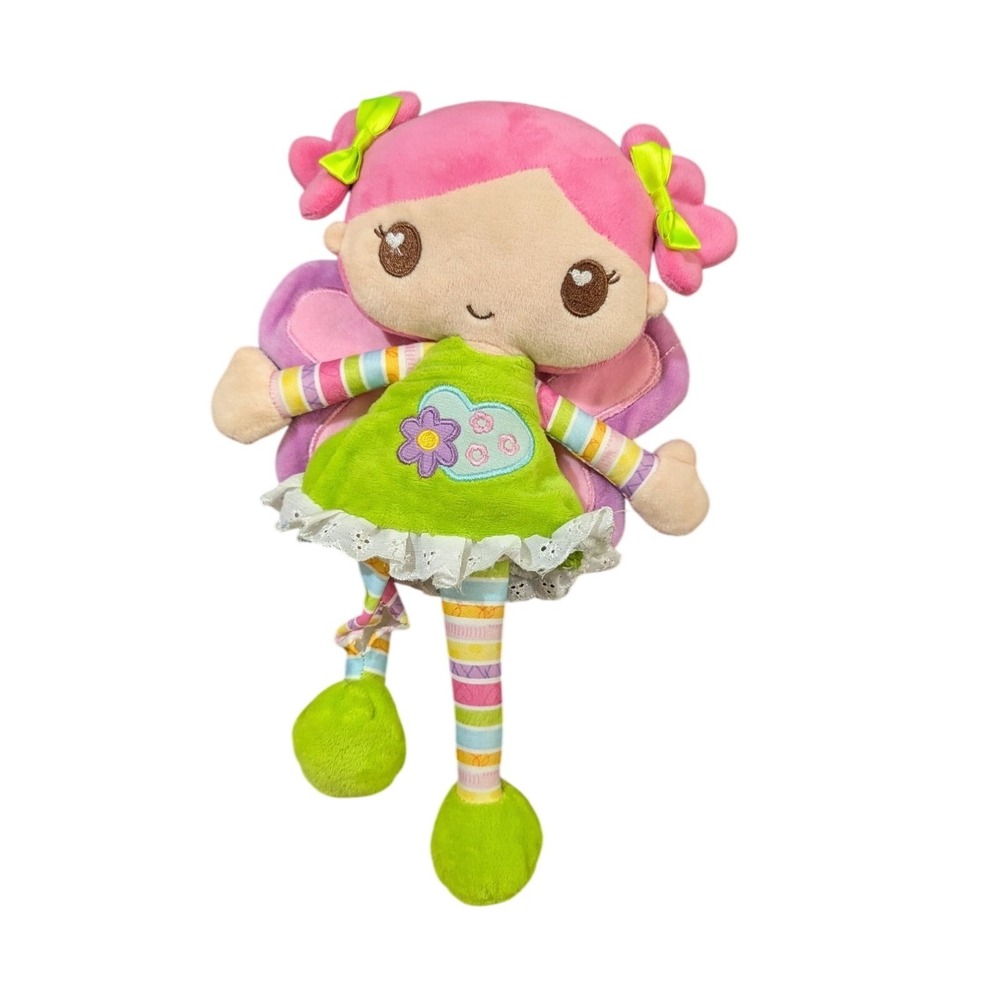 Adora Doll Plush Pink Hair & Green Outfit 12" stuffed toy  rattle